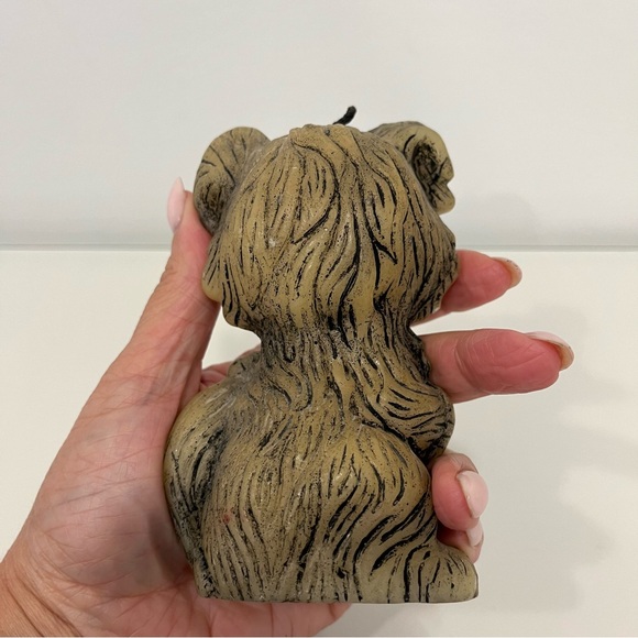 Set of 2 Animal Delights Vintage Hand Painted Wax Candles Kitten Monkey NEW 5” - Picture 7 of 10